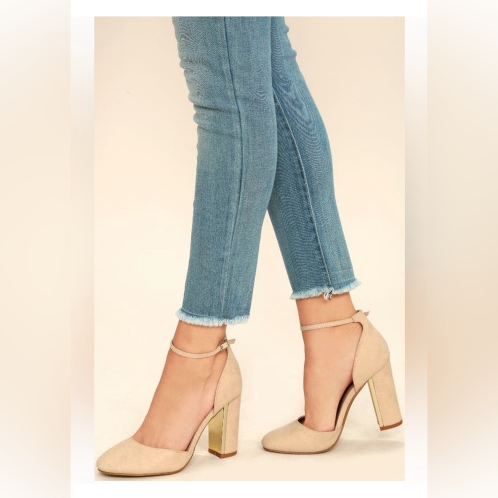 Lulus Laura Suede Ankle Strap Heels